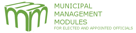 Municipal Management Modules for elected and appointed officials